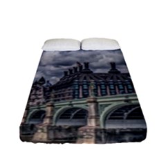 Architecture Big Ben Bridge Buildings Fitted Sheet (full/ Double Size) by Sudhe