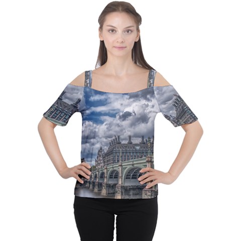 Architecture Big Ben Bridge Buildings Cutout Shoulder Tee by Sudhe