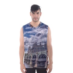 Architecture Big Ben Bridge Buildings Men s Basketball Tank Top by Sudhe