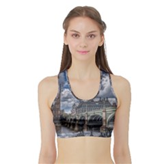 Architecture Big Ben Bridge Buildings Sports Bra With Border by Sudhe