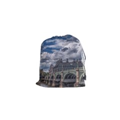 Architecture Big Ben Bridge Buildings Drawstring Pouch (xs) by Sudhe