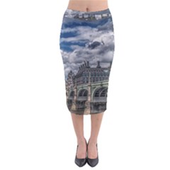 Architecture Big Ben Bridge Buildings Midi Pencil Skirt by Sudhe