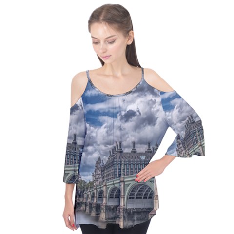 Architecture Big Ben Bridge Buildings Flutter Tees by Sudhe