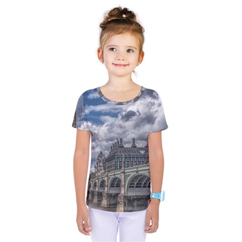 Architecture Big Ben Bridge Buildings Kids  One Piece Tee by Sudhe