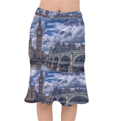 Architecture Big Ben Bridge Buildings Mermaid Skirt by Sudhe