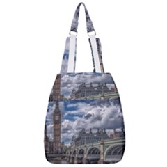 Architecture Big Ben Bridge Buildings Center Zip Backpack