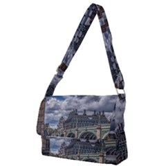 Architecture Big Ben Bridge Buildings Full Print Messenger Bag by Sudhe