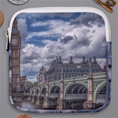 Architecture Big Ben Bridge Buildings Mini Square Pouch