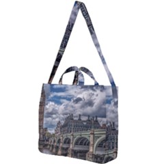 Architecture Big Ben Bridge Buildings Square Shoulder Tote Bag