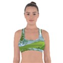 Forest Landscape Photography Illustration Cross Back Sports Bra View1