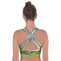 Forest Landscape Photography Illustration Cross Back Sports Bra View2