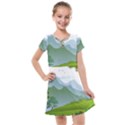 Forest Landscape Photography Illustration Kids  Cross Web Dress View1