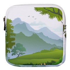 Forest Landscape Photography Illustration Mini Square Pouch