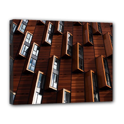 Abstract Architecture Building Business Canvas 14  X 11  (stretched) by Sudhe