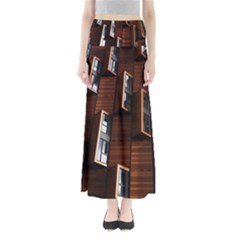 Abstract Architecture Building Business Full Length Maxi Skirt by Sudhe