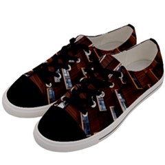 Abstract Architecture Building Business Men s Low Top Canvas Sneakers by Sudhe