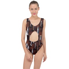 Abstract Architecture Building Business Center Cut Out Swimsuit