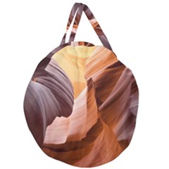 Light Landscape Nature Red Giant Round Zipper Tote by Sudhe