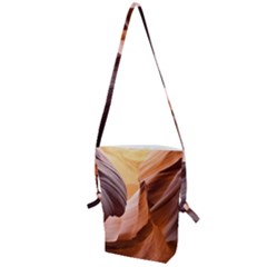 Light Landscape Nature Red Folding Shoulder Bag by Sudhe