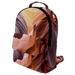 Light Landscape Nature Red Flap Pocket Backpack (small) by Sudhe