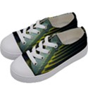 Scenic View Of Rice Paddy Kids  Low Top Canvas Sneakers View2