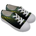 Scenic View Of Rice Paddy Kids  Low Top Canvas Sneakers View3