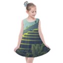 Scenic View Of Rice Paddy Kids  Summer Dress View1