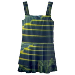 Scenic View Of Rice Paddy Kids  Layered Skirt Swimsuit by Sudhe