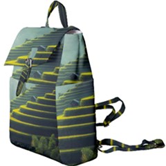 Scenic View Of Rice Paddy Buckle Everyday Backpack