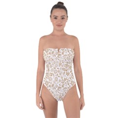 Vector Classical Pattern Tie Back One Piece Swimsuit by Sudhe