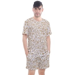 Vector Classical Pattern Men s Mesh Tee And Shorts Set