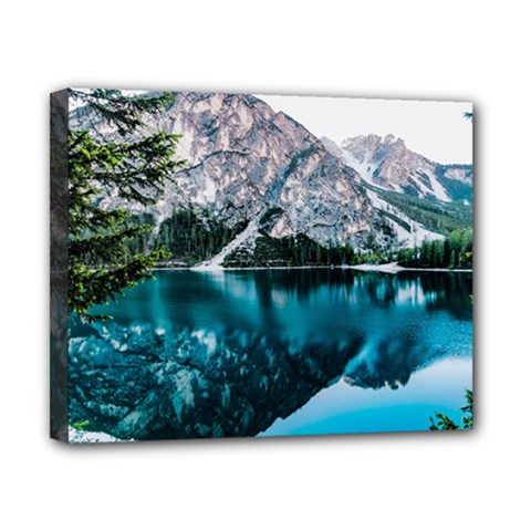 Daylight Forest Glossy Lake Canvas 10  X 8  (stretched) by Sudhe