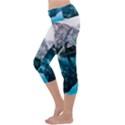 Daylight Forest Glossy Lake Capri Yoga Leggings View2