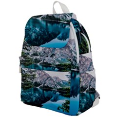 Daylight Forest Glossy Lake Top Flap Backpack