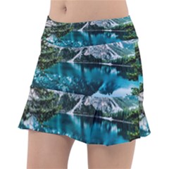 Daylight Forest Glossy Lake Tennis Skirt by Sudhe