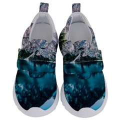 Daylight Forest Glossy Lake Kids  Velcro No Lace Shoes by Sudhe