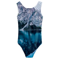 Daylight Forest Glossy Lake Kids  Cut-out Back One Piece Swimsuit by Sudhe