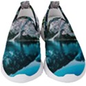 Daylight Forest Glossy Lake Kids  Slip On Sneakers View1