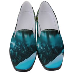 Daylight Forest Glossy Lake Women s Classic Loafer Heels by Sudhe