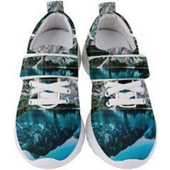 Daylight Forest Glossy Lake Kids  Velcro Strap Shoes by Sudhe