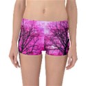 Pink Silhouette Tree Reversible Boyleg Bikini Bottoms View3