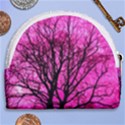 Pink Silhouette Tree Horseshoe Style Canvas Pouch View2