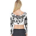 Pirate Rat Animal Pet Danger Long Sleeve Crop Top View2