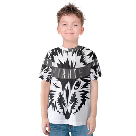 Pirate Rat Animal Pet Danger Kids  Cotton Tee by Sudhe