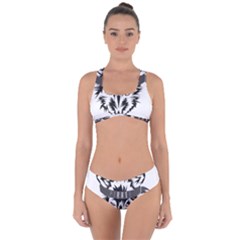 Pirate Rat Animal Pet Danger Criss Cross Bikini Set by Sudhe