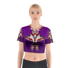 Toy Plane Outer Space Launching Cotton Crop Top by Sudhe