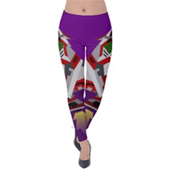 Toy Plane Outer Space Launching Velvet Leggings by Sudhe