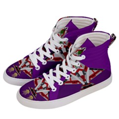 Toy Plane Outer Space Launching Men s Hi-top Skate Sneakers