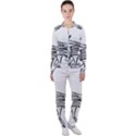 Line Art Drawing Ancient Chariot Casual Jacket and Pants Set View1