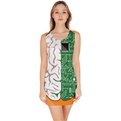 Technology Brain Digital Creative Bodycon Dress